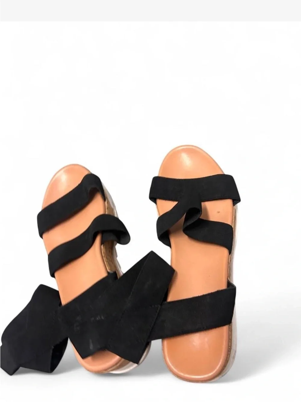 Women’s Black Cork Platform Sandals